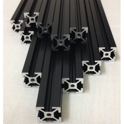 Barre profilati Alluminio Estruso NERO 20x20 mm per Stampante 3d Mendelmax 1.5 Reprap