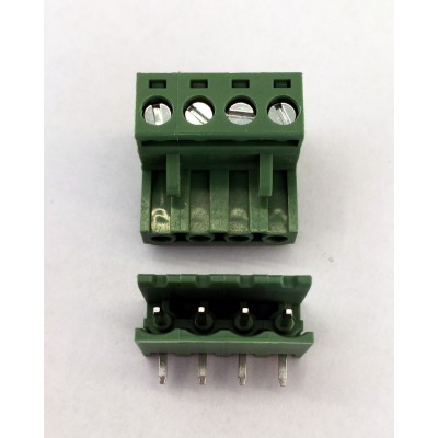 Morsettiera Connettore 4 PIN Angolo Retto Aperto PCB Ramps