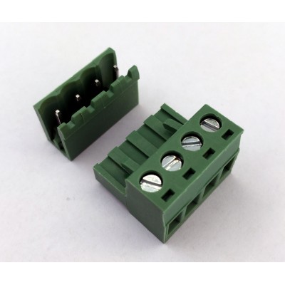 Morsettiera Connettore 4 PIN Angolo Retto Aperto PCB Ramps